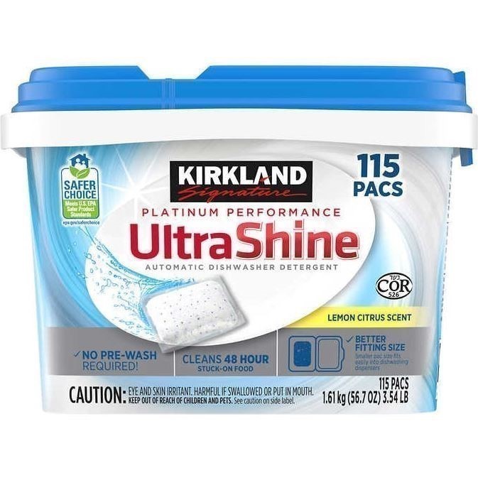 SIGNATURE 115pc Platinum Performance Ultra Shine Dishwasher Detergent Pack.