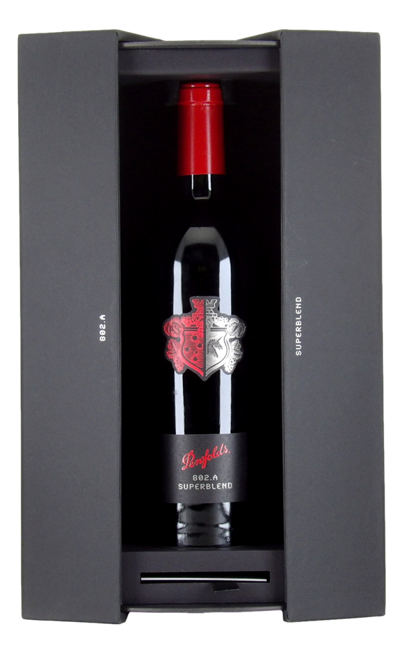 Penfolds 802 a Cab Sav Shiraz 2018 (1x 750mL), Blend.