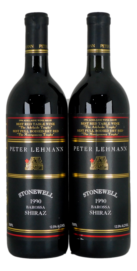 Peter Lehmann Stonewell Shiraz 1990 (2x 750mL), Barossa Valley.