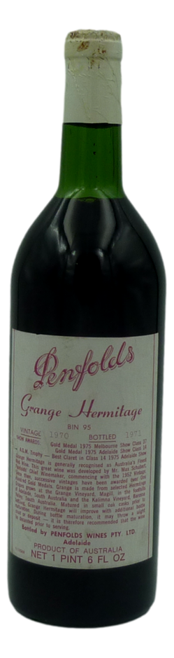 Penfolds Bin 95 Grange Hermitage 1970 (1x 1PT6FLOZ) SA.