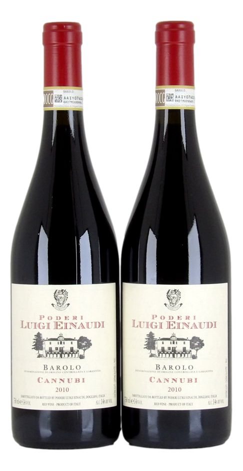PODERI LUIGI EINAUDI Cannubi 2010 (2x 750mL), Barolo DOCG. 5* Prov