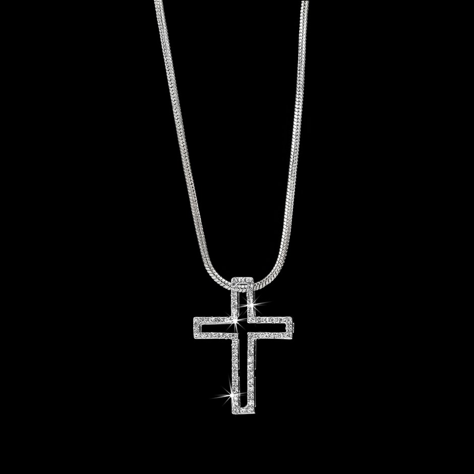 Cross Pendant Featuring 58 Crystals by Swarovski®