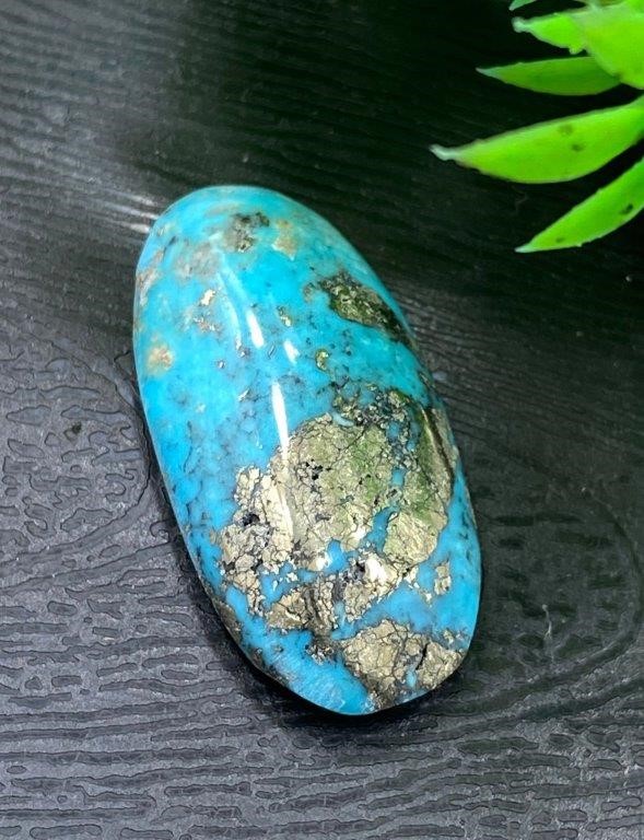 28.40 CT Quality Natural Pyrite Turquoise