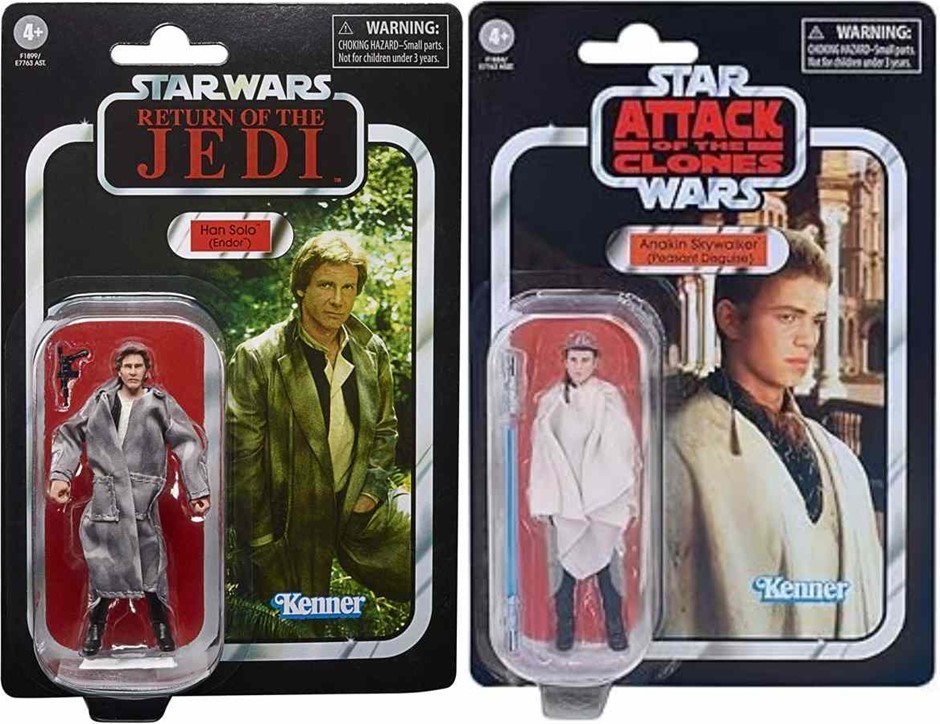 STAR WARS Vintage Collection: Anakin Skywalker Peasant Disguise F1884 & Han