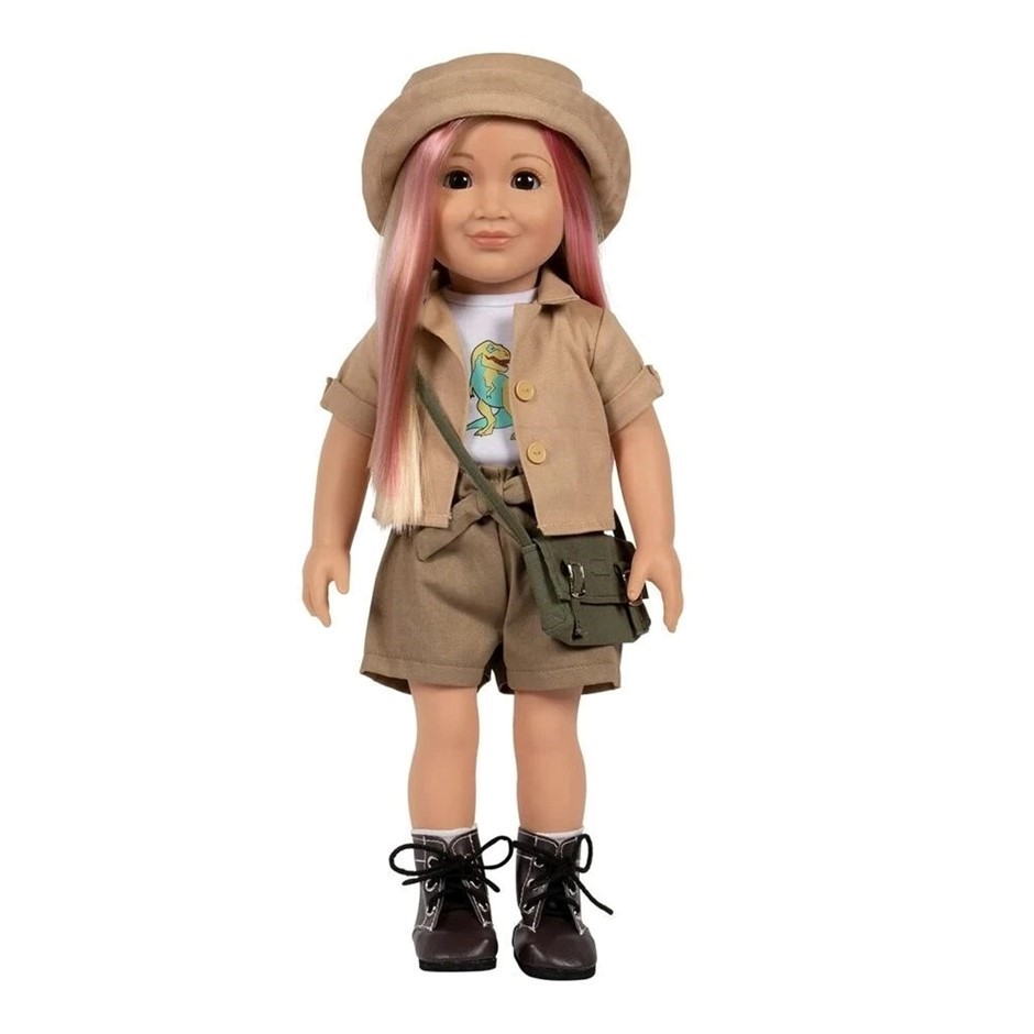 ADORA - Realistic 18-inch Doll - "DINO LUCY". Soft, Huggable Body. Moveable