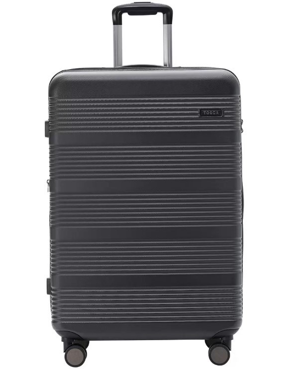 TOSCA Cosmic Luggage 78cm Lightweight Case, Large, Black. NB: Used, not in