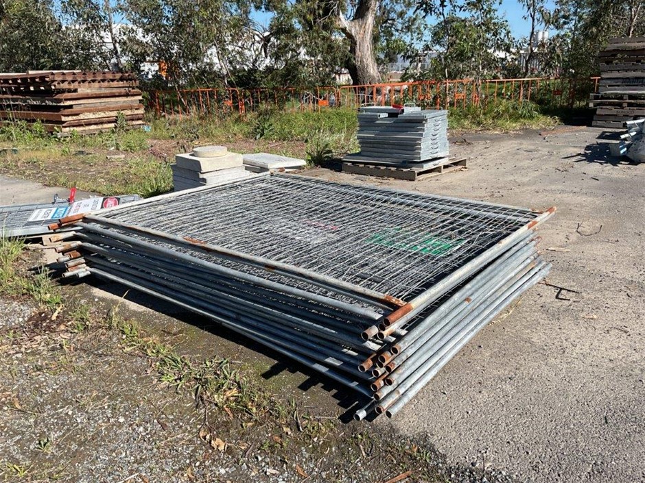 Quantity of Steel Temporary Fence Auction (0318-3035881) | Grays Australia