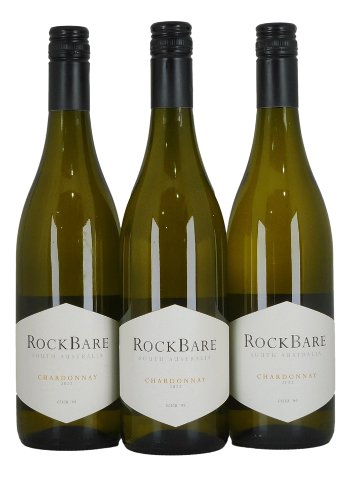 Rockbare Chardonnay 2022 (3x 750mL) SA