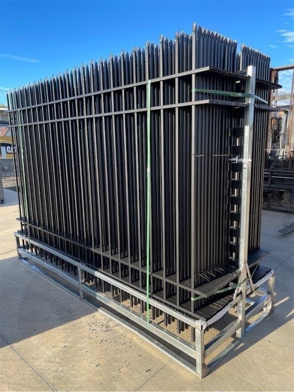 Quantity of 24 2025 Wrought Iron Style Fence Panels (Unused)