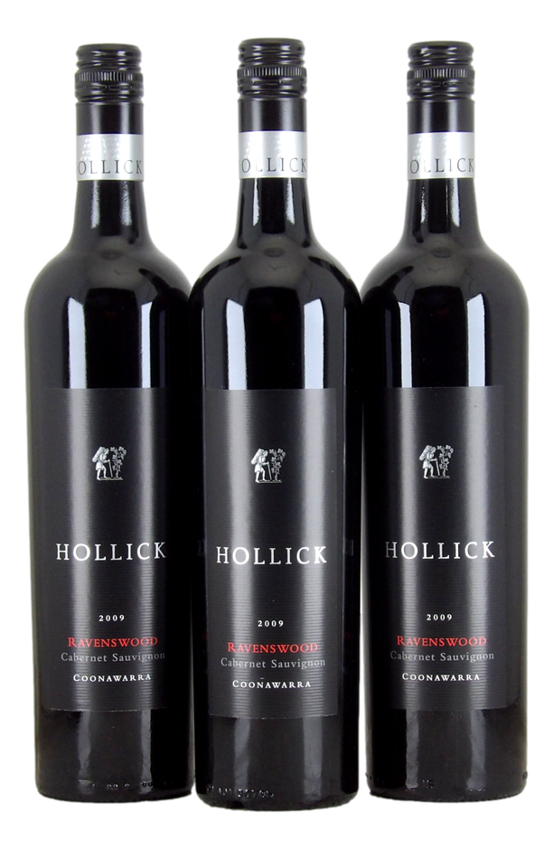 HOLLICK Ravenswood Cabernet Sauvignon 2009 (3x 750mL), Coonawarra. 5* Prov