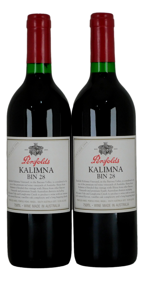 Penfolds 'Bin 28' Kalimna Shiraz 1994 (2x 750mL) SA.