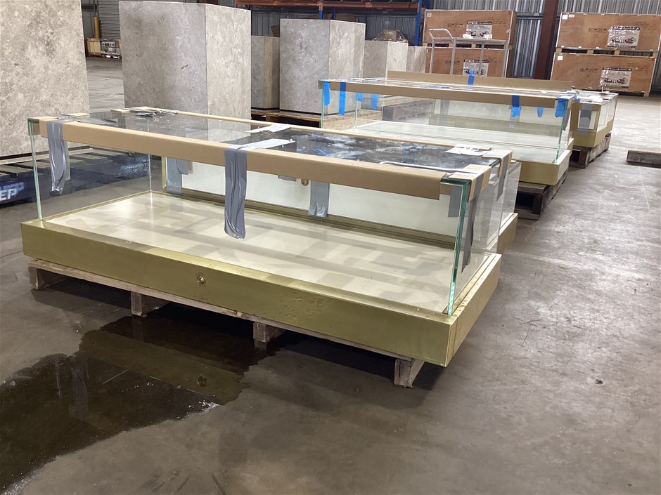 <p>Glass Display Cabinets, Qty x 6</p>