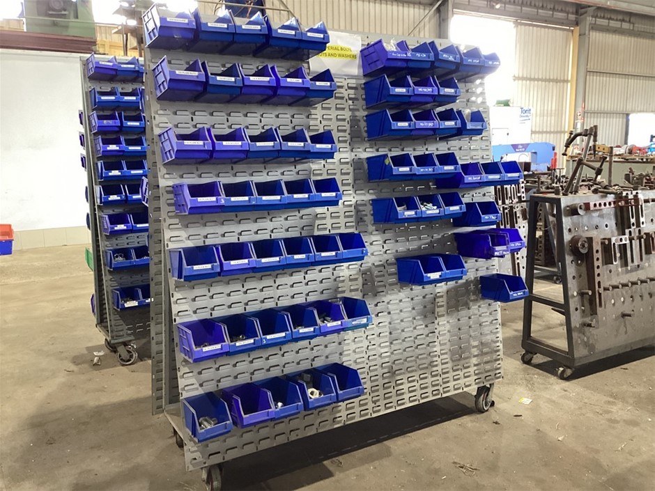 Mobile Dual Sided Parts Stand with Contents Auction (0056-5061370 ...