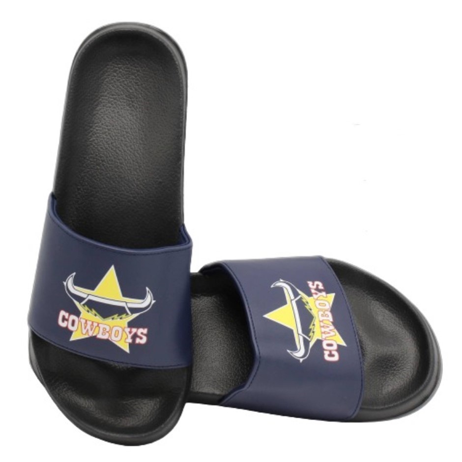 TEAM UGGS Unisex NRL Slides, North Queensland Cowboys, Size 13AU Women's/11