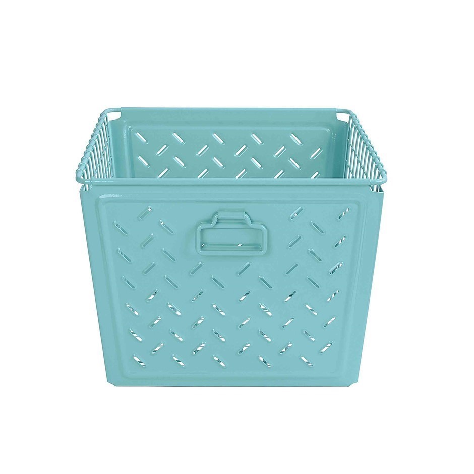 SPECTRUM Diversified Macklin Design Medium Storage Basket, Teal