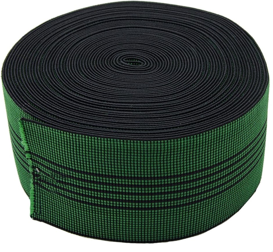 PBRO 3" Elastic Sofa Webbing – 40ft Roll. Stretch Latex Band For Furniture