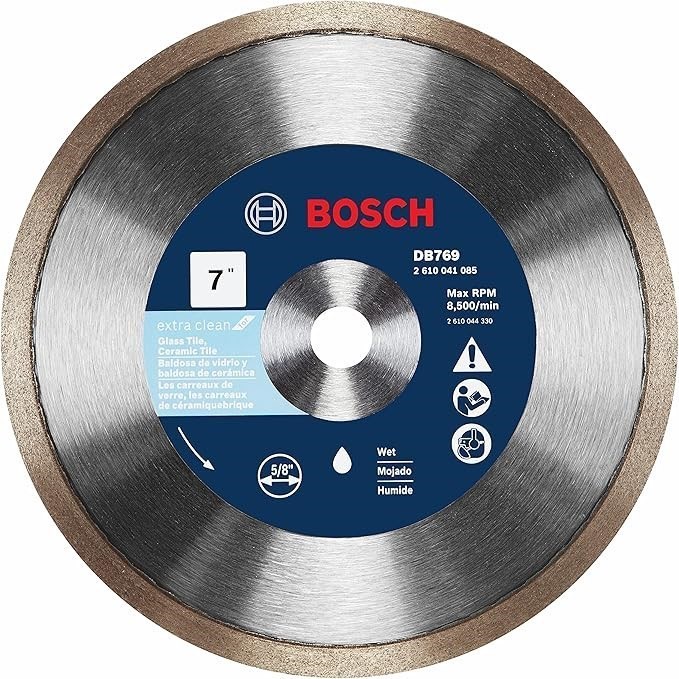 BOSCH DB769 7 In. Rapido Premium Continuous Rim Diamond Blade with 5/8 In.