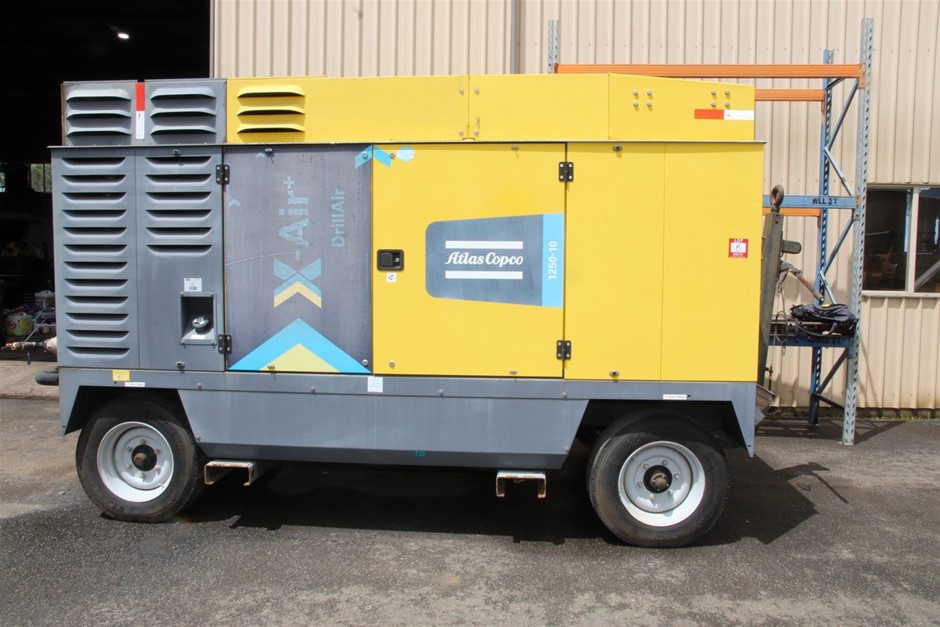 2021 Atlas Copco YA3025725MW101817 Air Compressor, Trailer Mount
