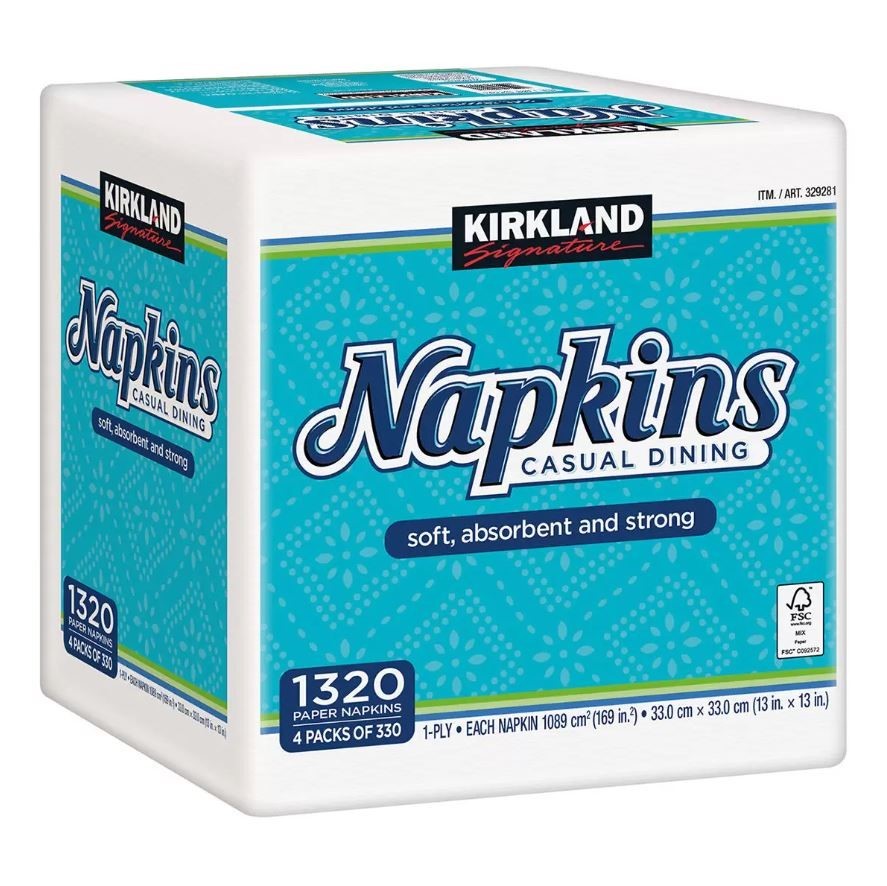 SIGNATURE Casual Dining Napkins, 1320 Count (4 x Pack of 330pc). N.B: Damag