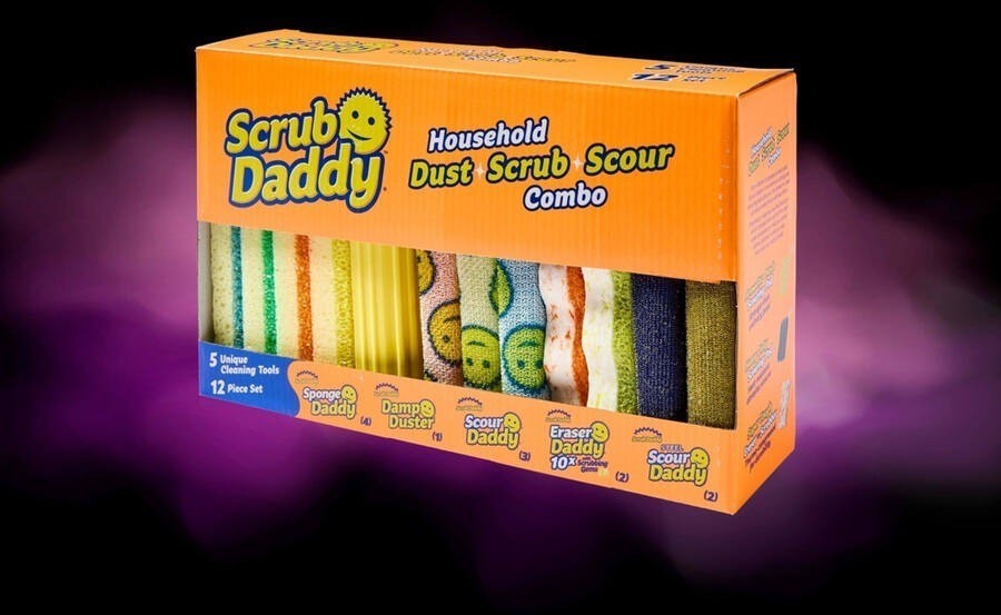 SCRUB DADDY 12pc Household Combo Set. NB: Damaged packaging. Auction ...