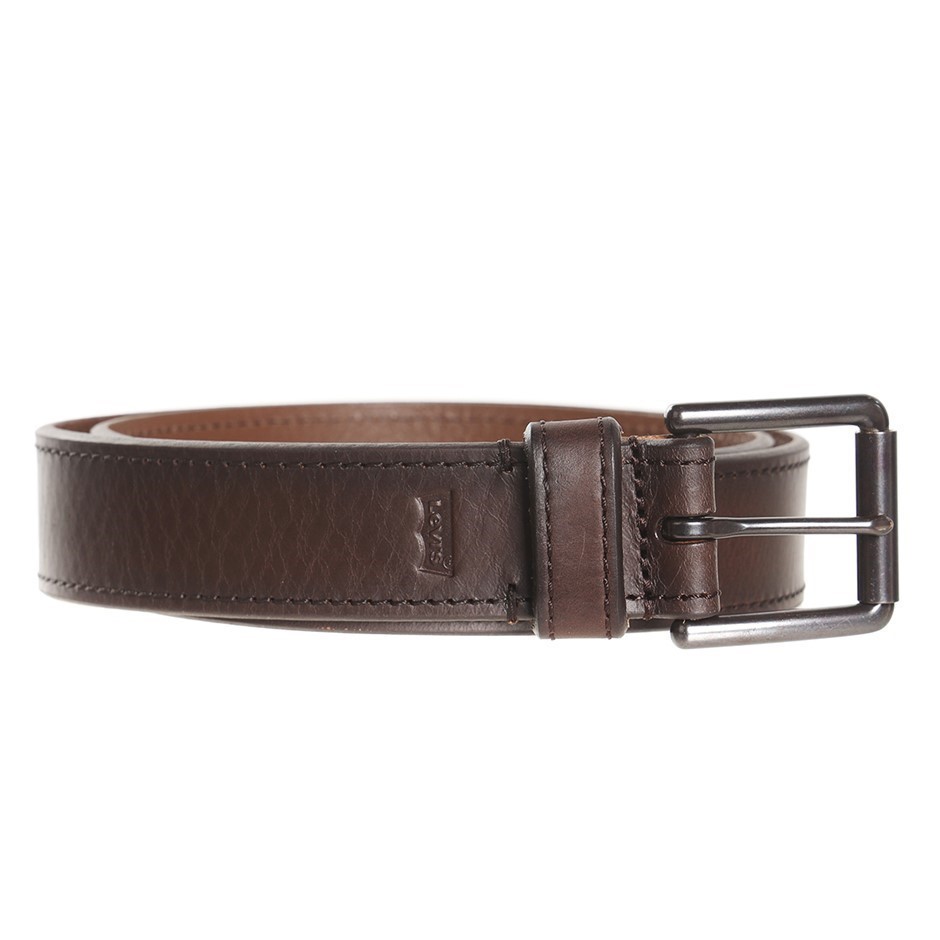 LEVI'S Men's Casual Leather Belt, Pant Size 38, Brown (0032), 38019-0032.