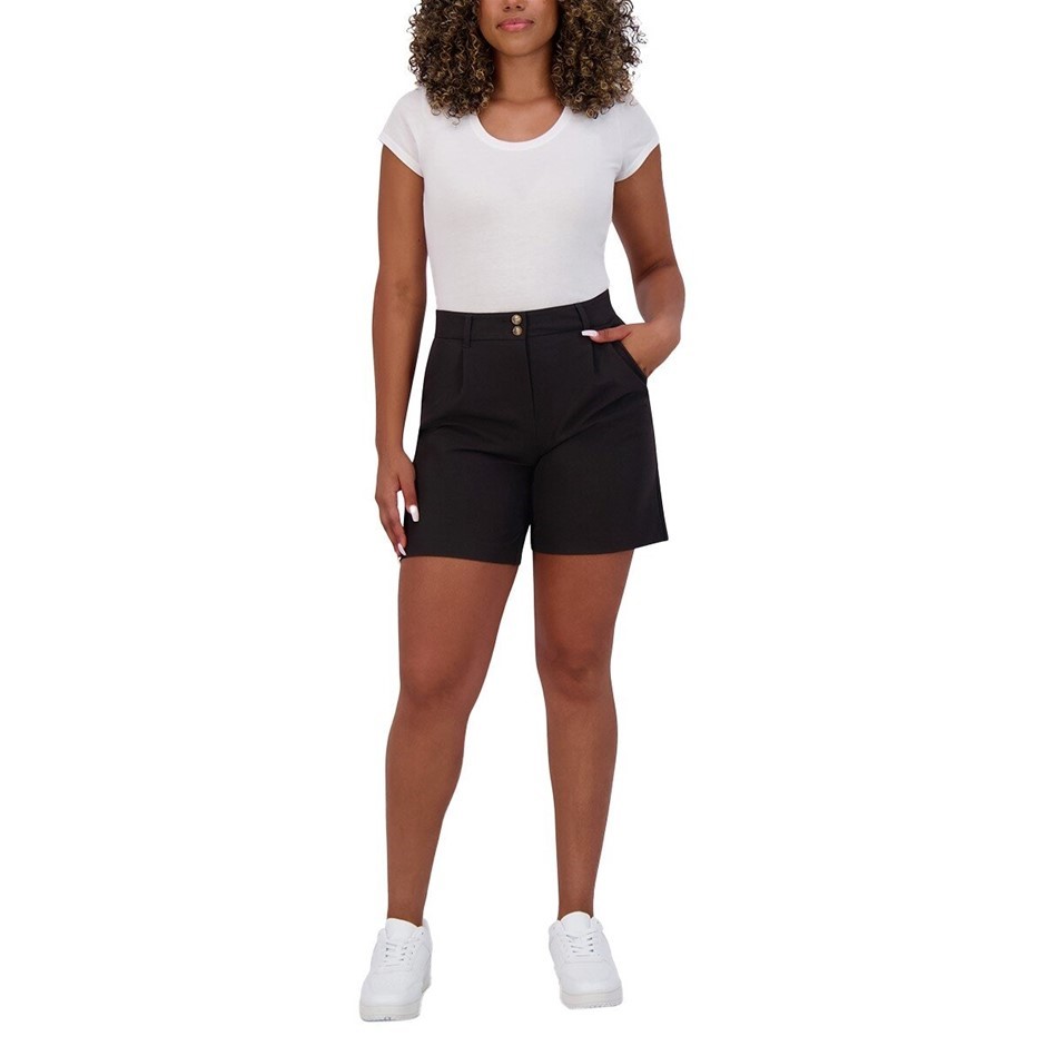 ANDREW MARC Women's Shorts, Size 12, Black. Buyers Note - Discount Freight