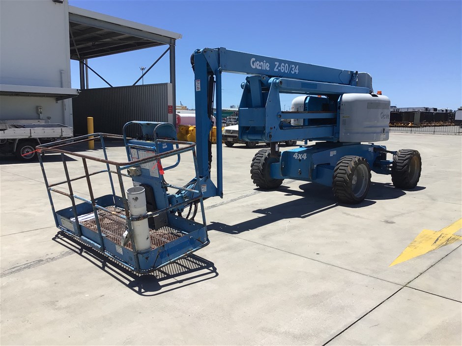 Genie Z60 Boom Lift & Haulotte Compact 14 Scissor Lifts