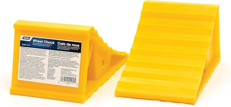 Pack of 2 x CAMCO Camper/RV Wheel Chocks - Keeps Trailer In-Place to Safely