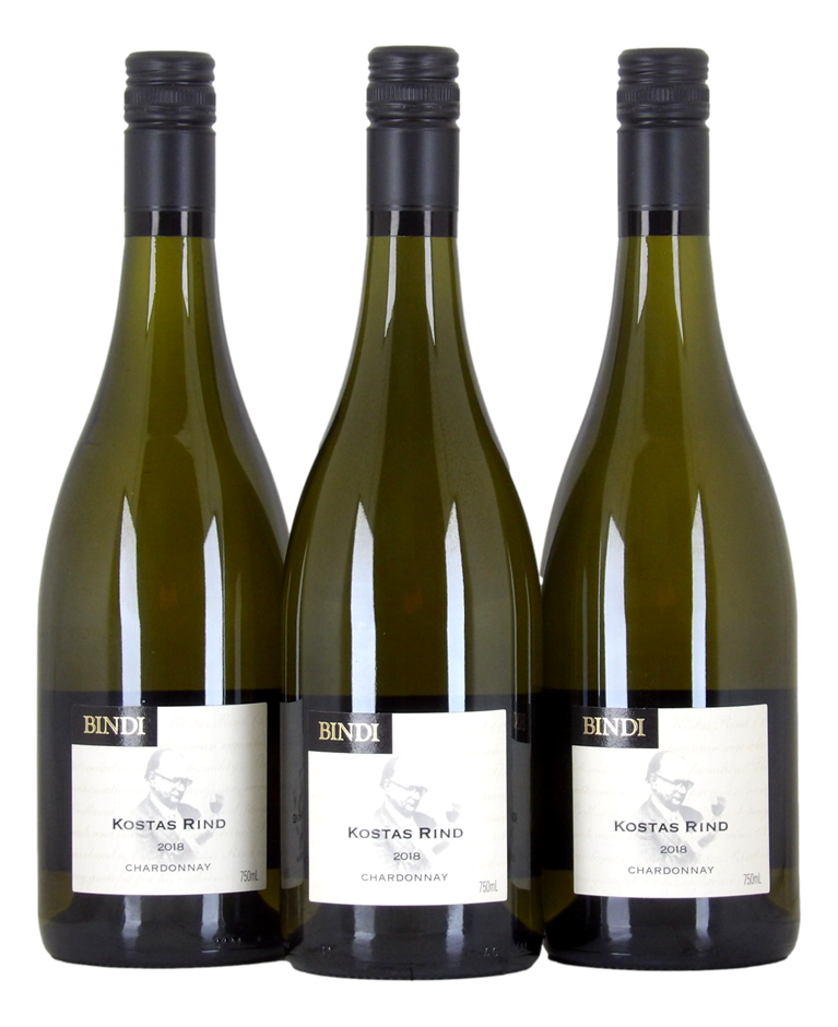 Bindi Kostas Rind Chardonnay 2018 (3x 750mL), VIC.