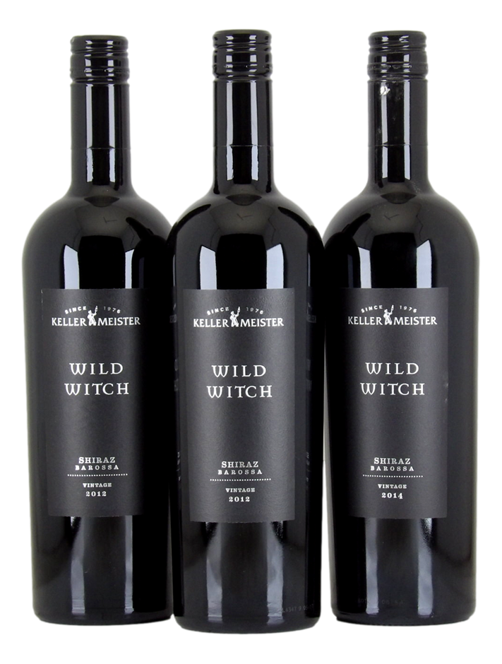 KELLERMEISTER Wild Witch Shiraz 2012/14 (3x 750mL), Barossa Valley. 5* Prov