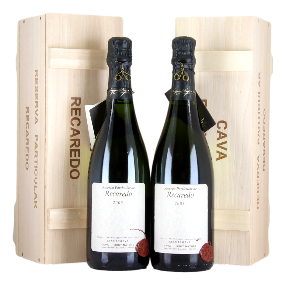 RECAREDO Cava Gran Reserva Brut Nature 2003 (2x 750mL), Catalunya. 5* Prov