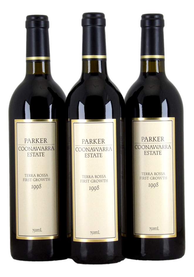 PARKER ESTATE Terra Rossa First Growth 1998 (3x 750mL), Coonawarra. 5* Prov