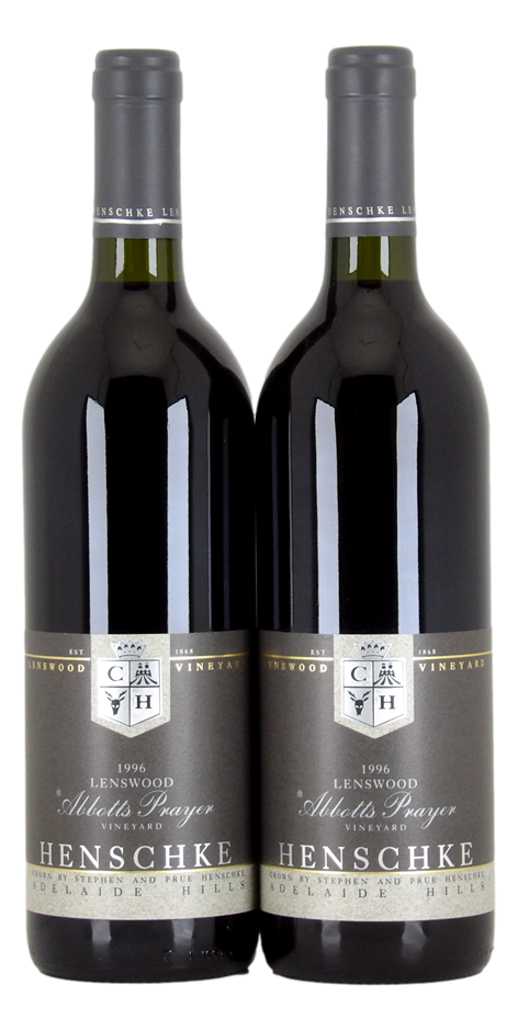 HENSCHKE Abbotts Prayer Merlot Cabernet Lenswood 1996 (2x 750mL) 5* Prov