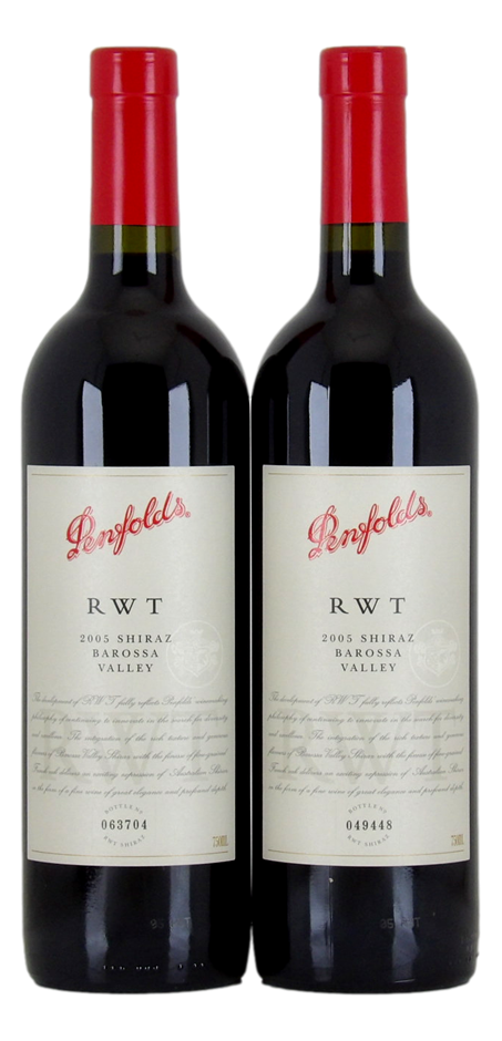 Penfolds RWT Shiraz 2005 (2x 750mL), Barossa Valley. 5* Prov