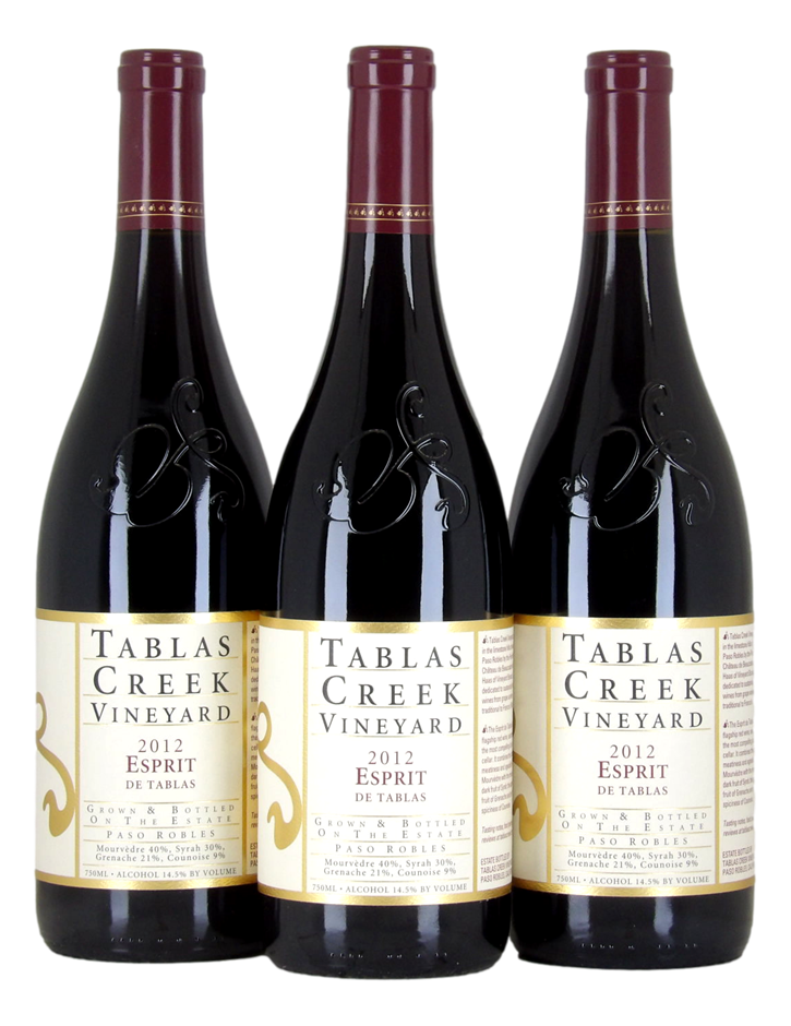 Tablas Creek Esprit De GSM Counoise 2012 (3x 750mL), Paso Robles. 5* Prov