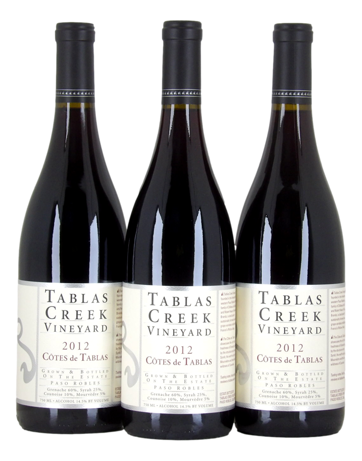 Tablas Creek Cotes de Tablas GSM 2012 (3x 750mL), Paso Robles. 5* Prov