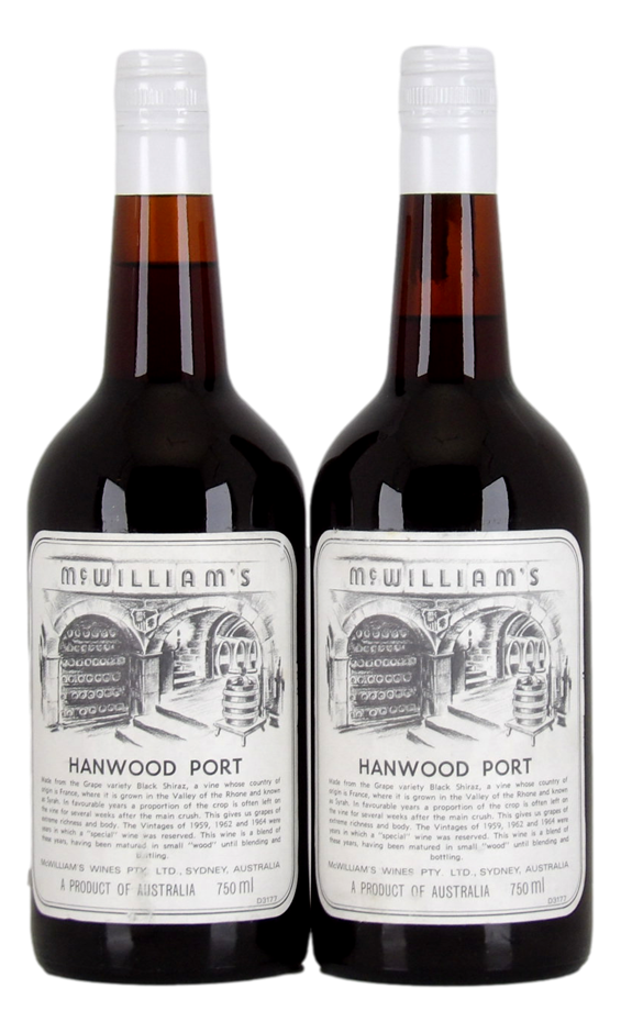 MCWILLIAM'S Hanwood 1959/62/64  Blend Tawny Port MV (2x 750mL). 5* Prov