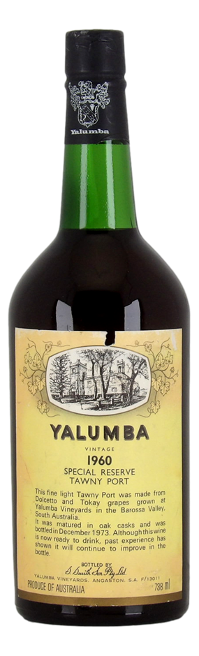 YALUMBA Special Reserve Tawny Port 1960 (1x 738mL), Barossa Valley. 5* Prov
