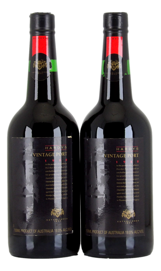 HARDY'S Vintage Port 1988 (2x 750mL), McLaren Vale. 5* Prov