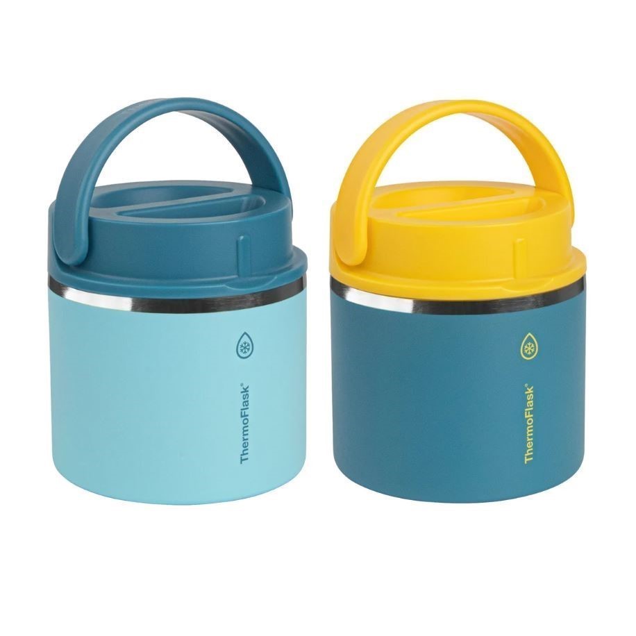 THERMOFLASK Pack of 2pc Insulated Food Jar, 591ml, Blue & Navy. N.B: Not in