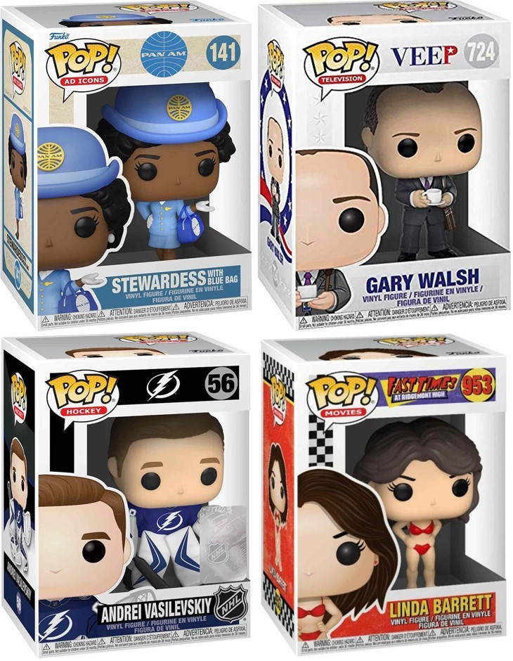 FUNKO! POP BUNDLE: Veep Gary Walsh, Pan Am Stewardess, Fast Times Linda Bar