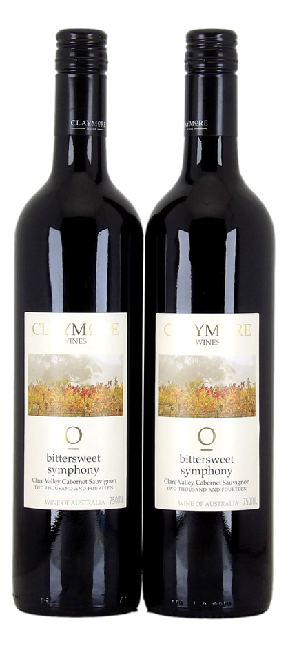 Claymore Bittersweet Symphony Cabernet Sauvignon 2014 (2x 750mL), SA