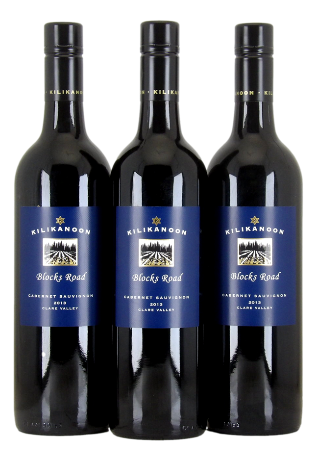 Kilikanoon Blocks Road Cabernet Sauvignon 2013 (3x 750mL), Clare Valley