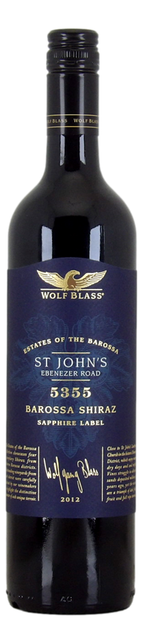 Wolf Blass St John's Ebenezer Road 5355 Shiraz 2012(1x 750mL), Barossa