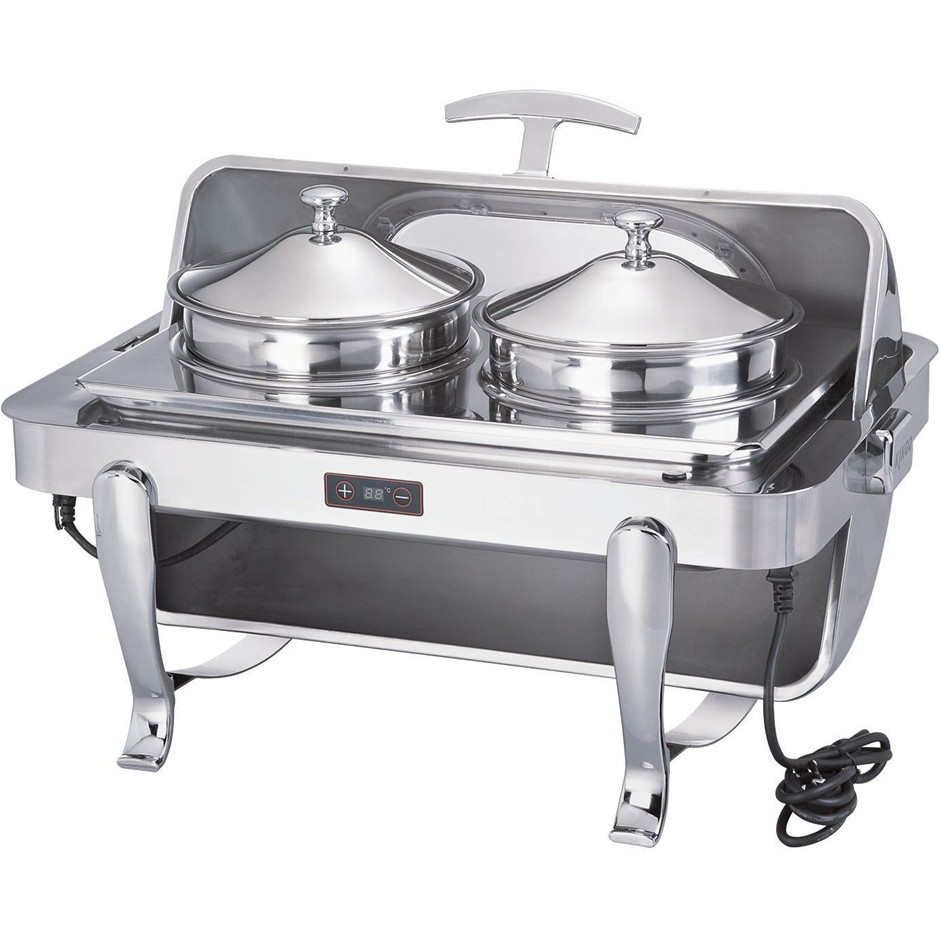 Oblong Soup Station With Chrom