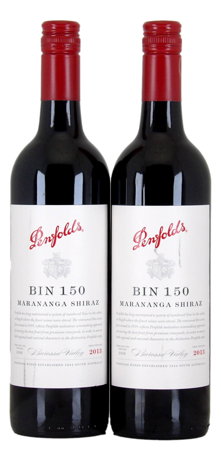 Penfolds Bin 150 Marananga Shiraz 2013 (2x 750mL), Barossa Valley, SA.