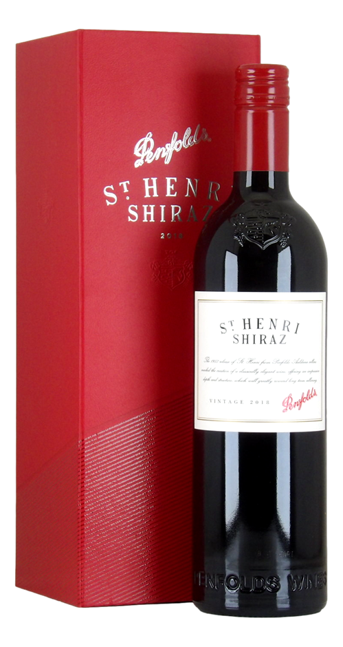 Penfolds St Henri Shiraz 2018 (1x 750mL), SA. Screwcap closure.