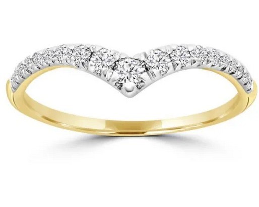 9K Yellow Gold 0.25ct HI I1 DIAMOND RING