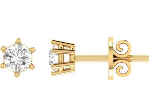 EXC 18K WHITE GOLD 0.50ct HI I1 DIAMOND SAPHRE RIN