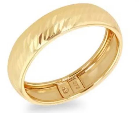 9K Yellow Gold DIAMOND-CUT RING